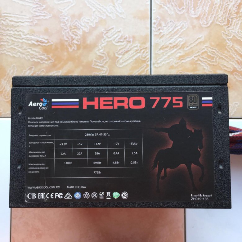 Aerocool hero 775 схема