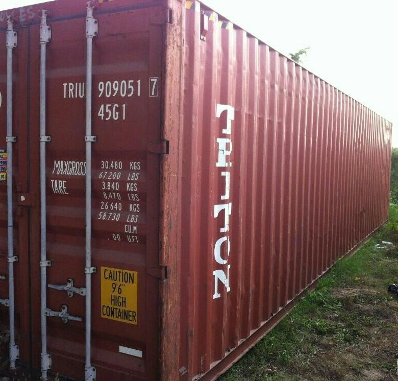 Морские контейнеры краснодар. Контейнер 40 футов Triton. Морской контейнер 12 футов. Высокий 40 футовый контейнер. HICUBE контейнер габариты.