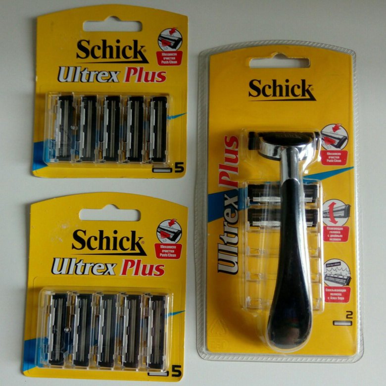 Schick ultrex plus шик ультрекс плюс сменные кассеты для бритья 5 шт