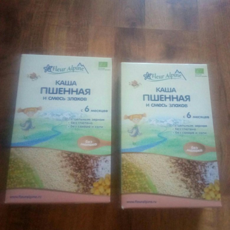 Каша fleur alpine organic пшенная и смесь злаков 175 гр