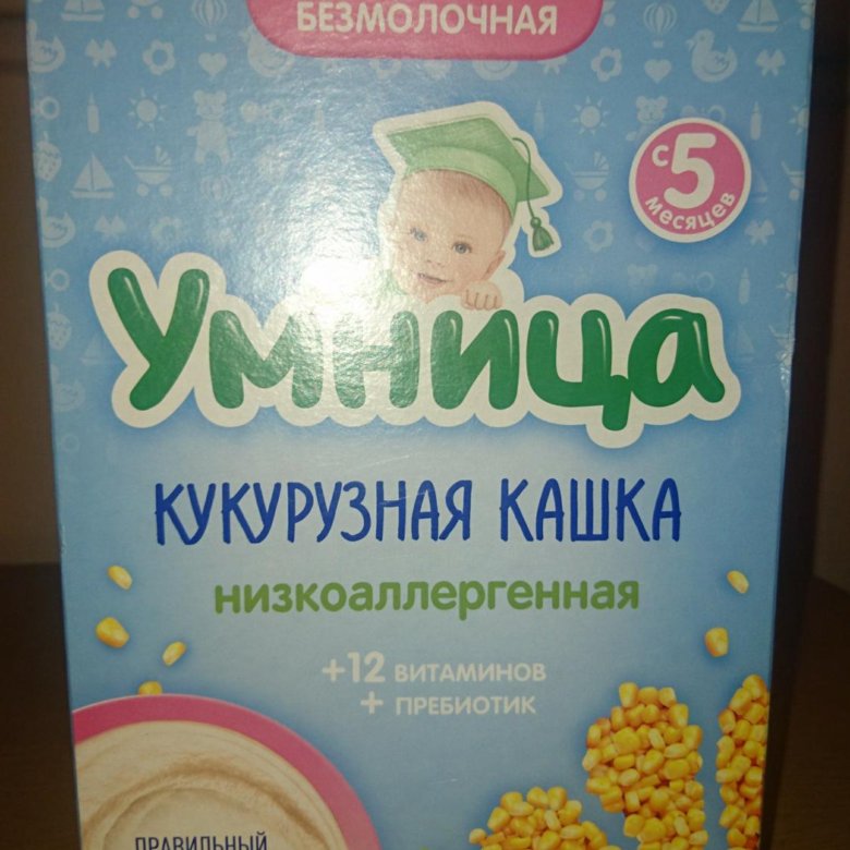 Детская безмолочная каша умница