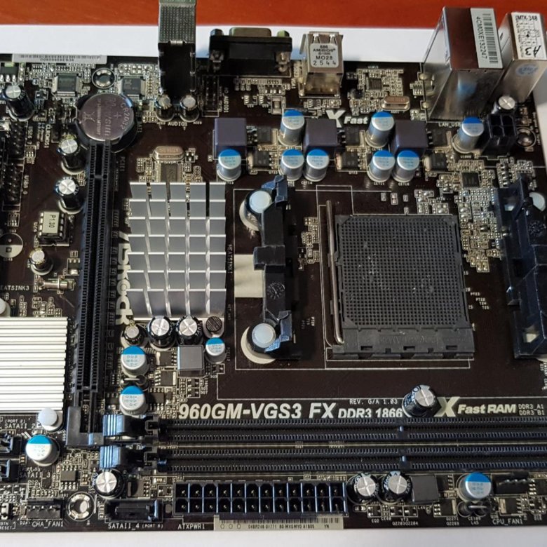 Asrock 960gm vgs3 fx нет изображения