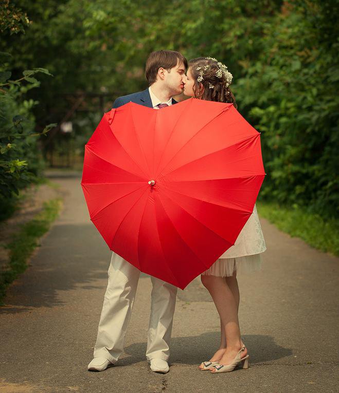 Свадебные зонты для
