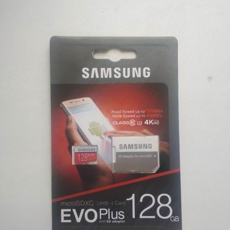 Карта памяти samsung evo 128gb