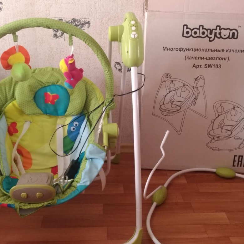 Качели шезлонг babyton sw108