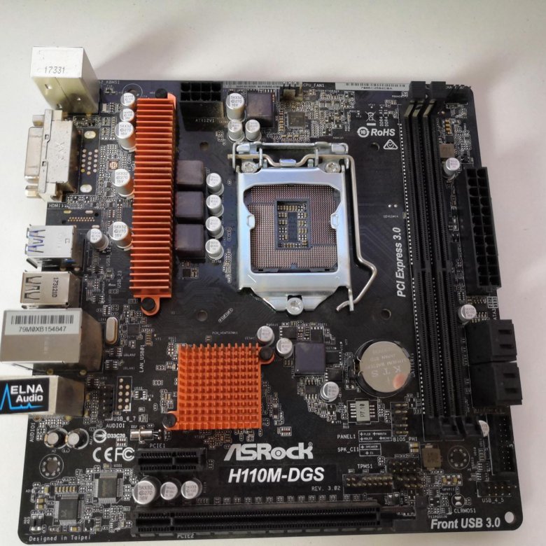 Asrock h110m dgs схема