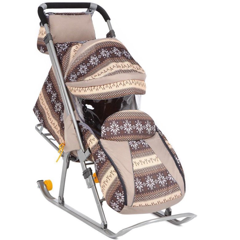 Коляски осенние. Санки-коляска "тяни-толкай" северный узоры. Санки коляска снежинка универсал 1. Санки коричневые. Санки pikate скандинавия.