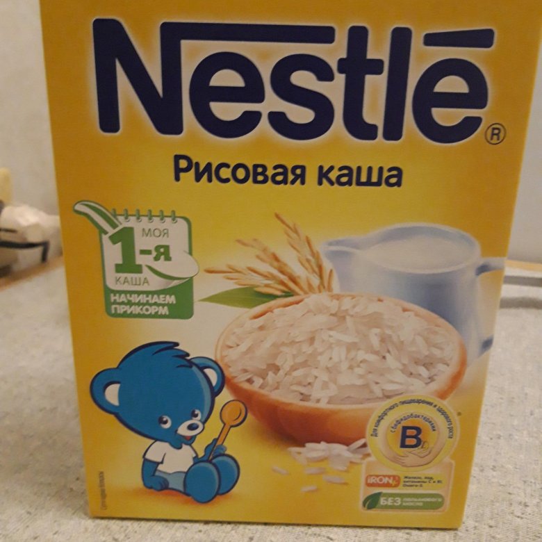 Nestle каша с рисом