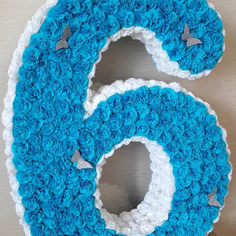 Как сделать объемную цифру в 3D на день рождения из салфеток.