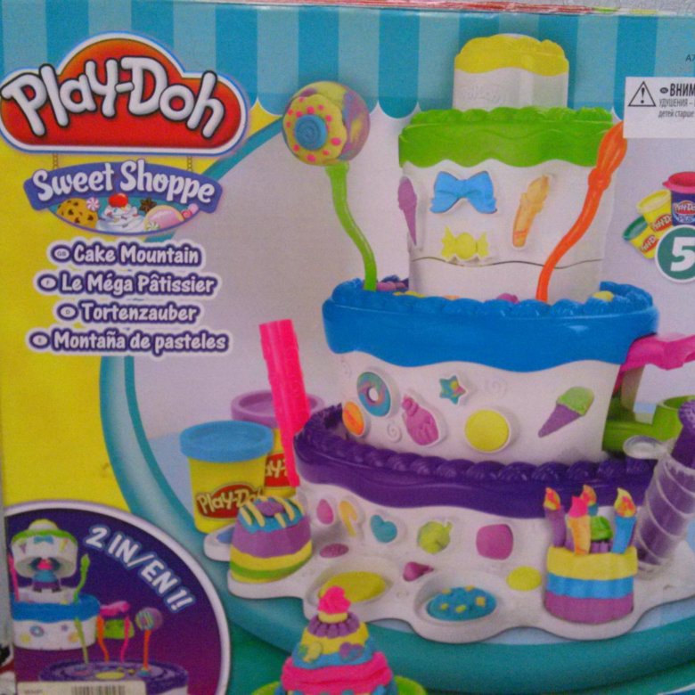 Праздничный торт play doh наборы для