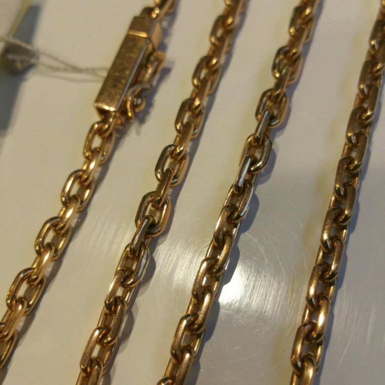 Якорное плетение цепочки золото мужские 30 грамм