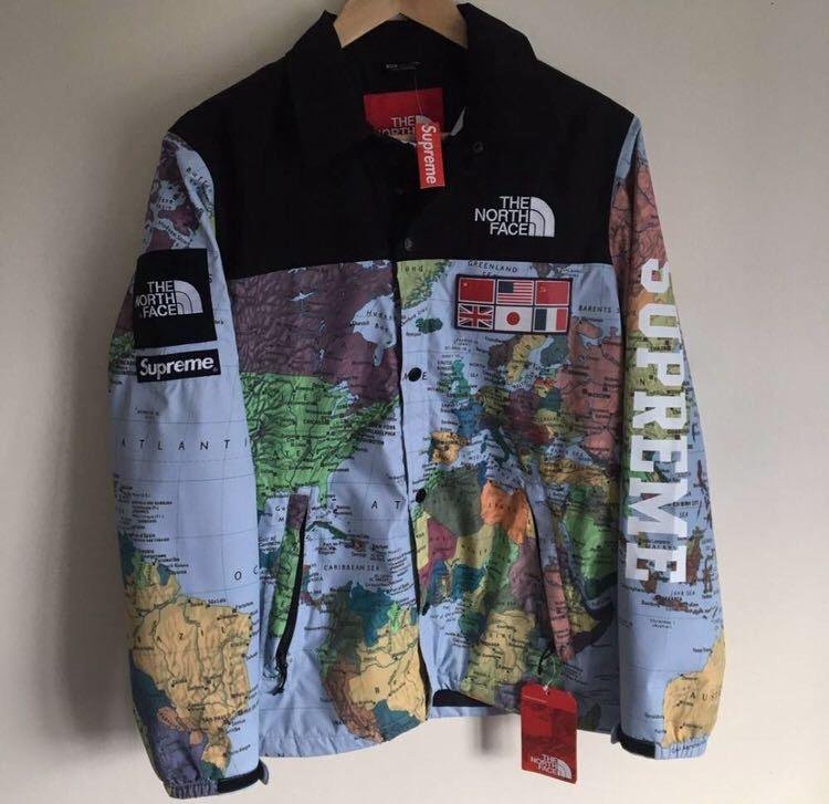 Tnf x supreme ветровка карта