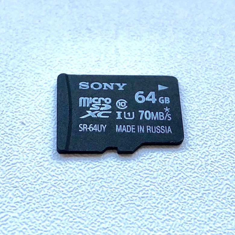 Карта microsd 64 gb sony