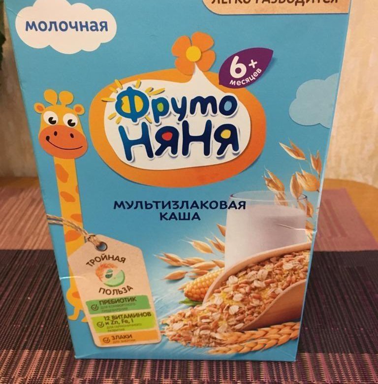 Каша мультизлаковая фрутоняня безмолочная