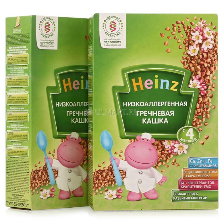 Каша безмолочная heinz рисовая низкоаллергенная состав