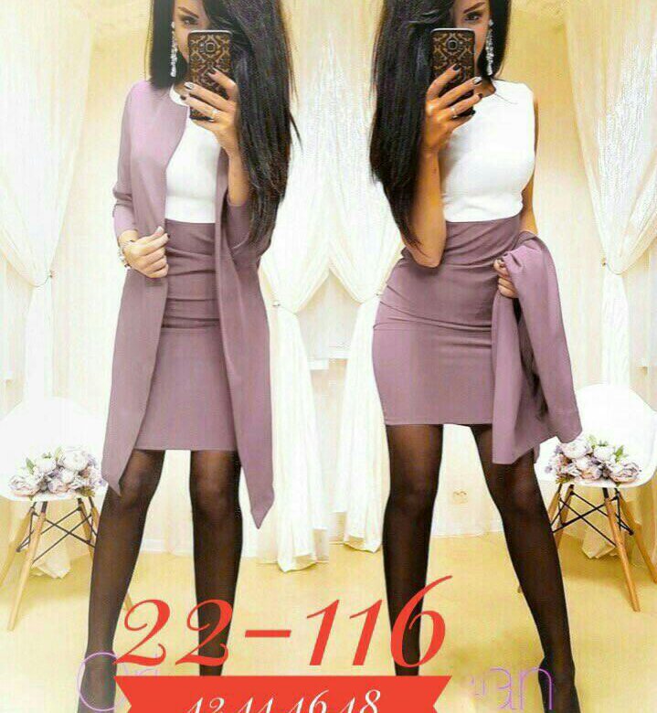 Костюм Двойка С Платьем фото 12