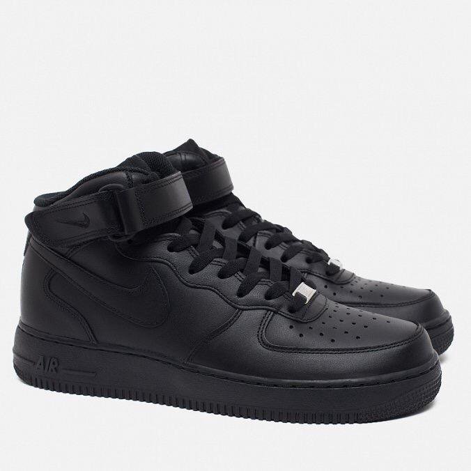 Primera обувь. Купить высокие мужские кроссовки Nike Air Force Black Gray Yellow. Af s купить
