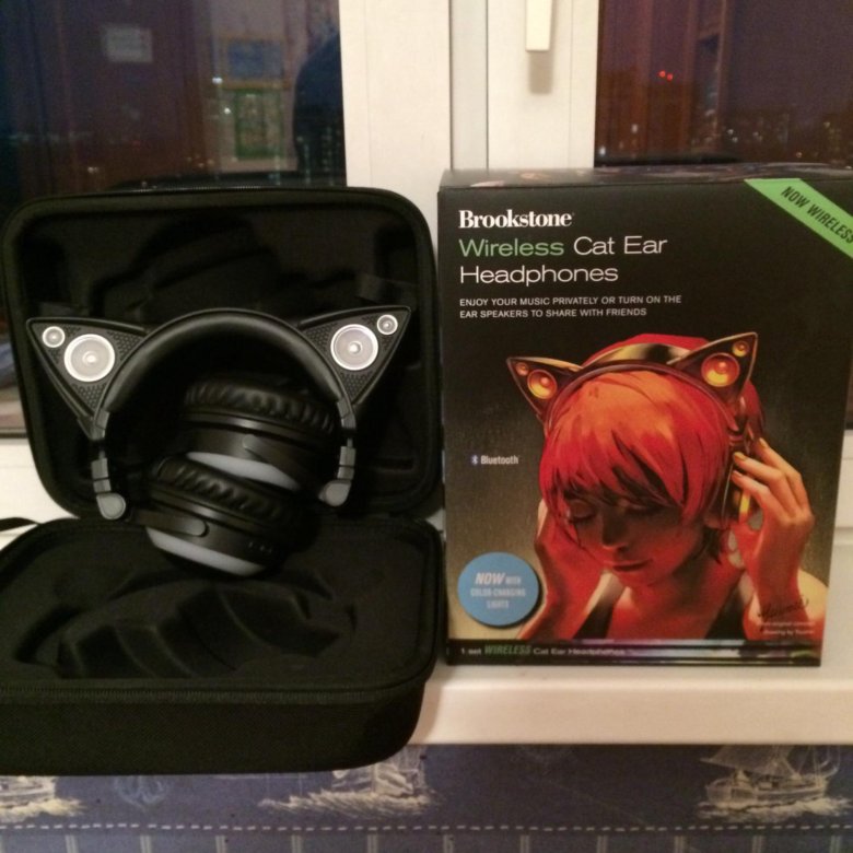 Brookstone cat ear headphones (наушники брукстоун) купить в Москве