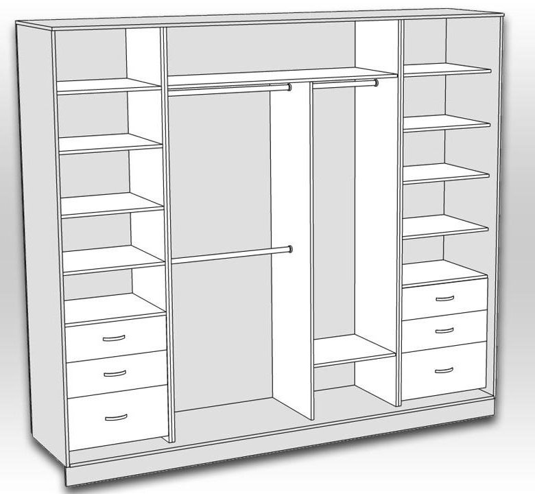 проектирование встроенного шкафа
