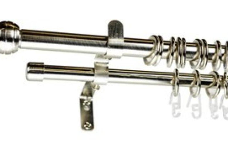 200. оби карнизы. карниз для штор настенный двухрядный античное золото d16/19 мм 160-300 см. оби карнизы. 444о.