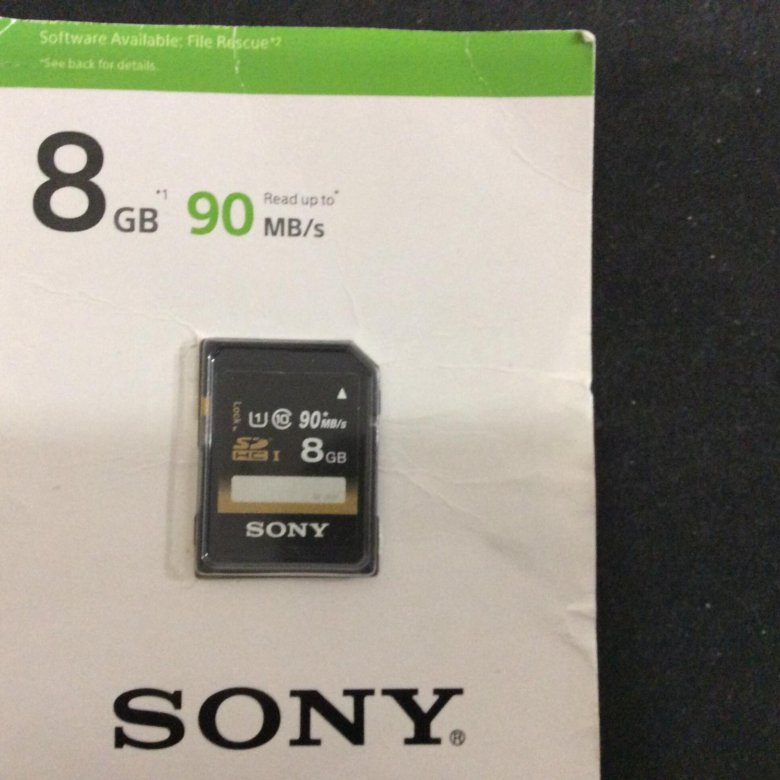 Sony MICROSDHC 8 GB.