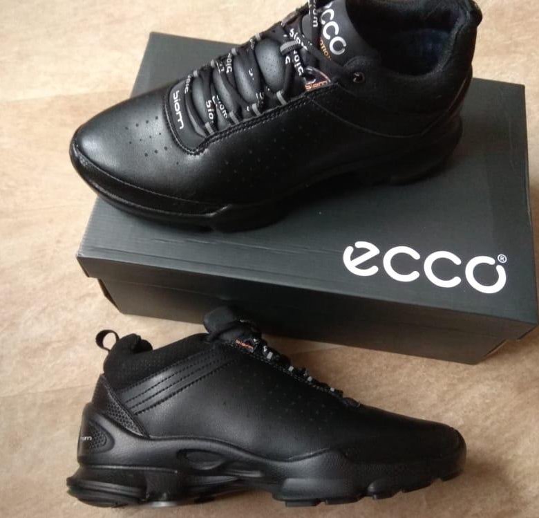Зимние мужские новые кожаные кроссовки Ecco Biom – купить в Химках, цена 2500 руб., продано 16 января 2019 – Обувь