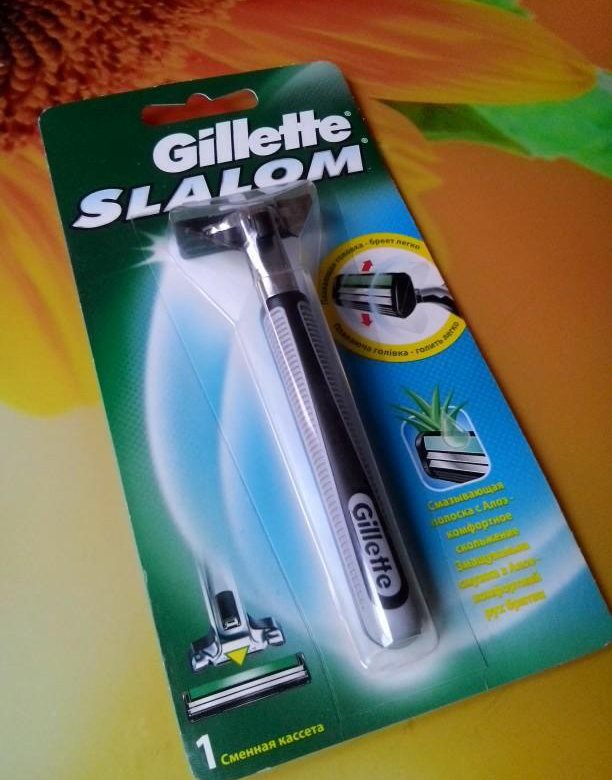 Ашан кассеты для бритья gillette slalom