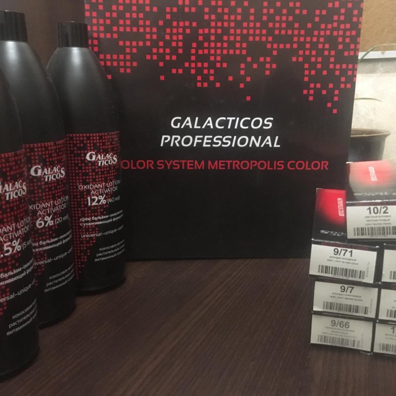 Профессиональная краска для волос галактикос палитра