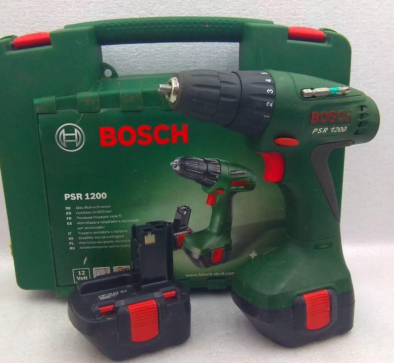 Шуруповерт bosch 1200 аккумулятор