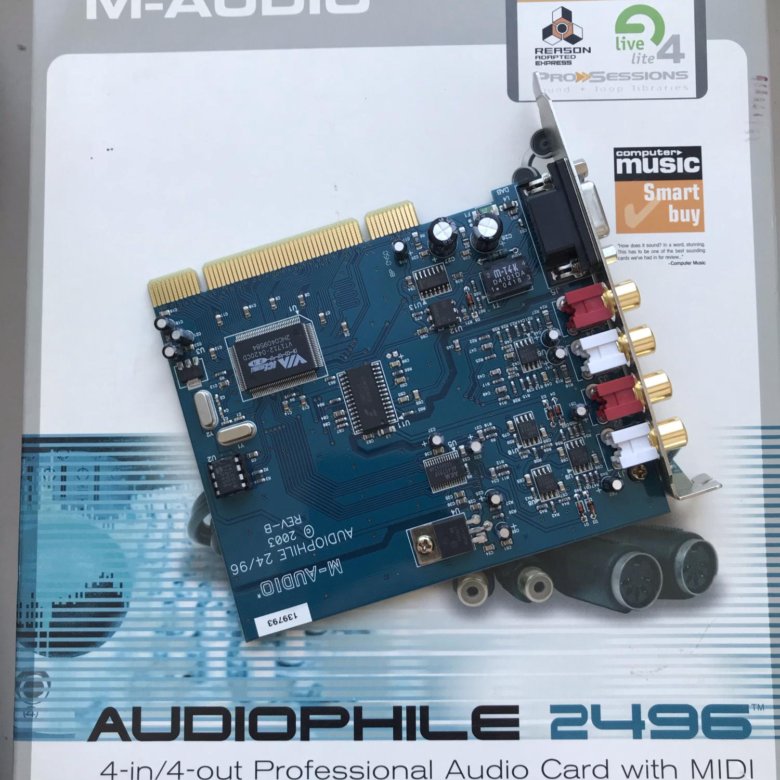 Звуковая карта m audio audiophile 2496