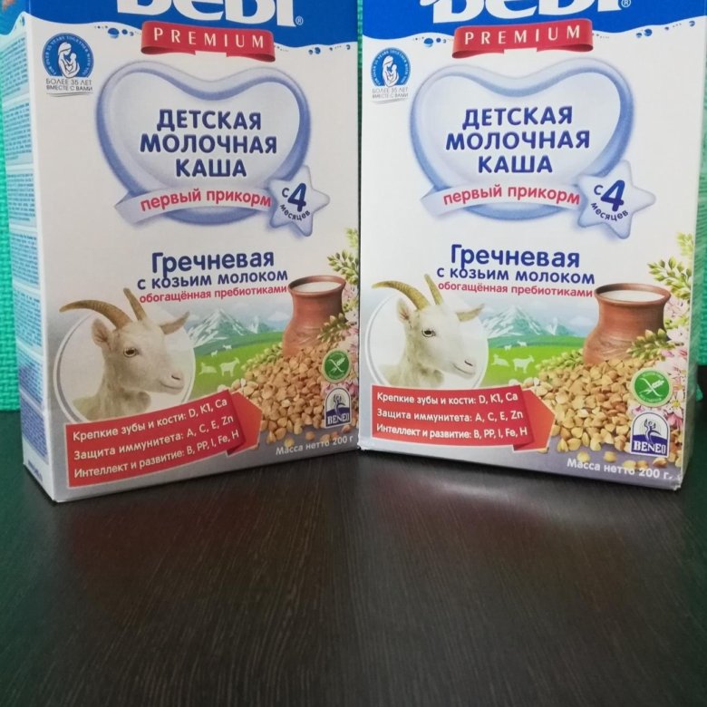 Каша bebi premium овсяная на козьем молоке