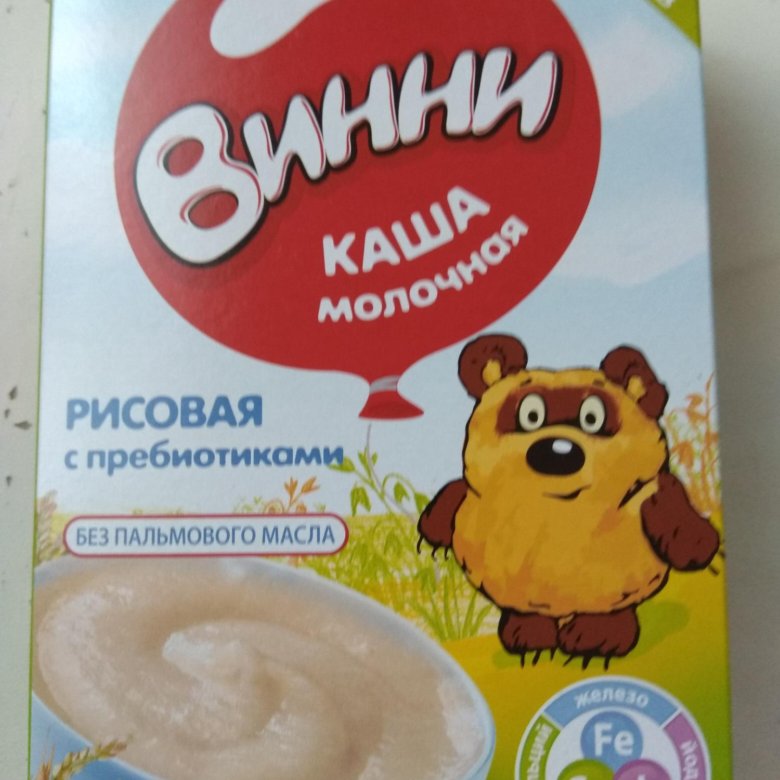 Каша молочная винни кукурузная с пребиотиками