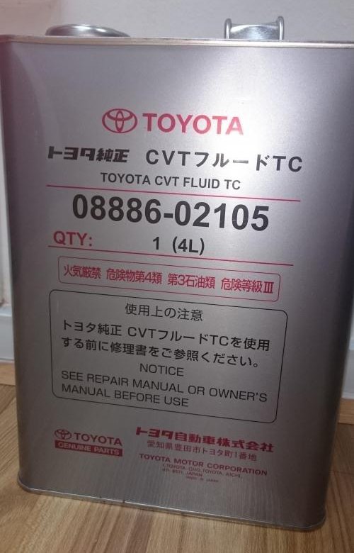 Toyota cvt fluid tc аналоги