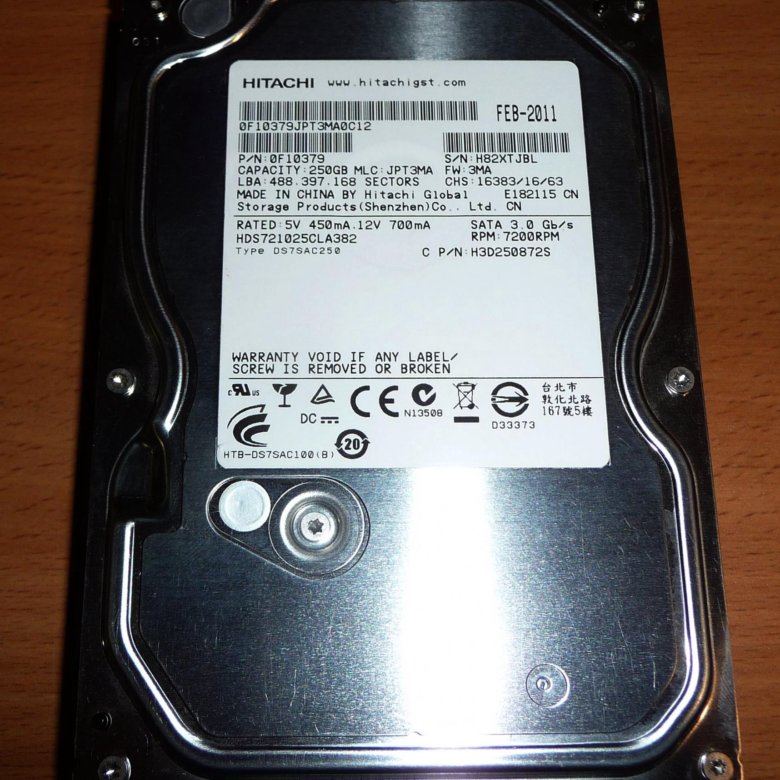 Жесткий диск hdd 250 гб. Hitachi Deskstar 250 GB.