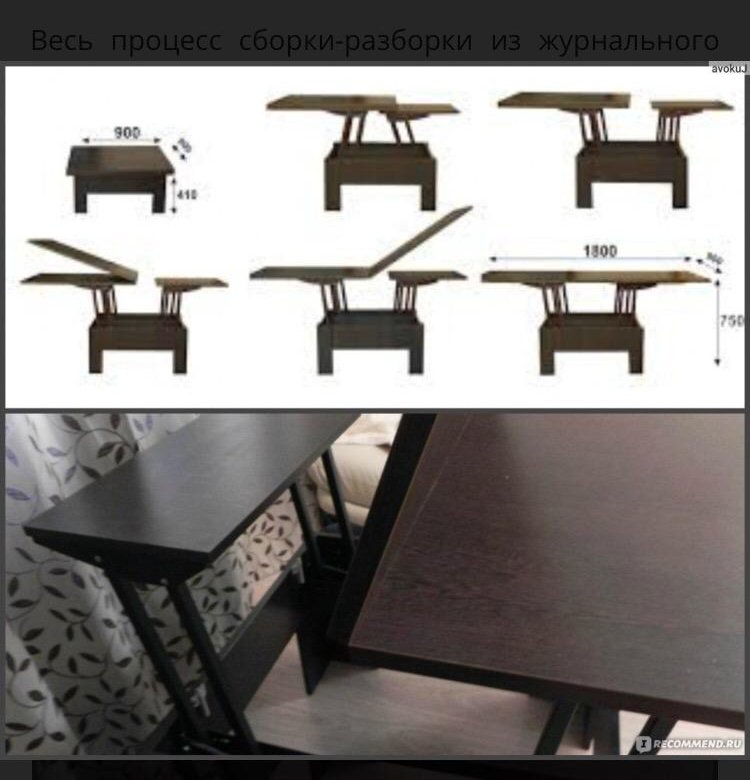 Много мебели стол трансформер фото в живую