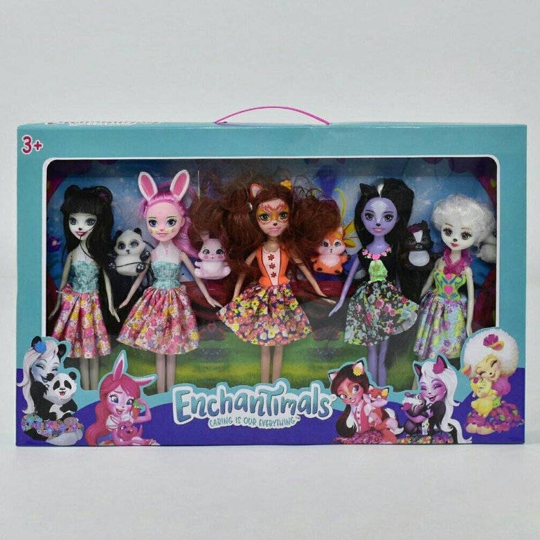 6 кукол в коробке