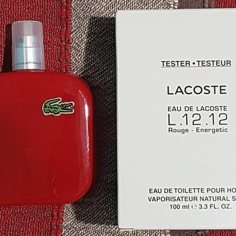 Lacoste rouge 12.12. Туалетная вода Lacoste rouge energetic 100 мл. Lacoste l.12.12 rouge. Лакоста л 12 12 тестер.