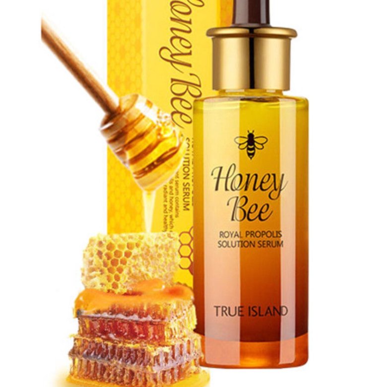 True island honey. True Island Honey Bee Royal Propolis solution Serum. Сыворотка Honey Bee. Сыворотка с прополисом. ROYALEMIEL сыворотка питательная с экстрактом меда.