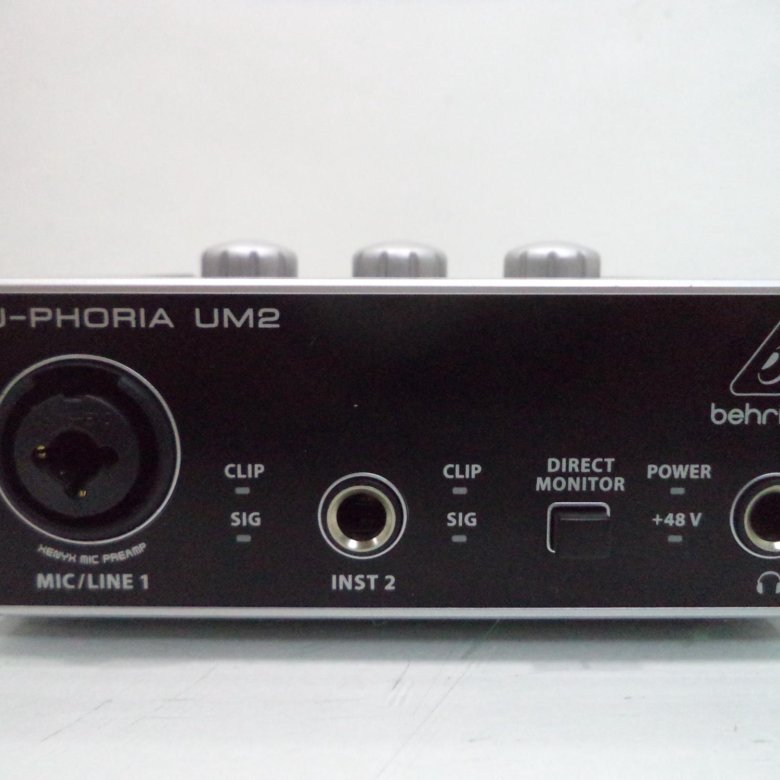 Карта behringer u phoria um2