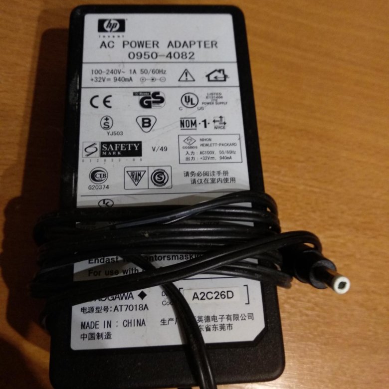 Ac power adapter 0950 4082 схема