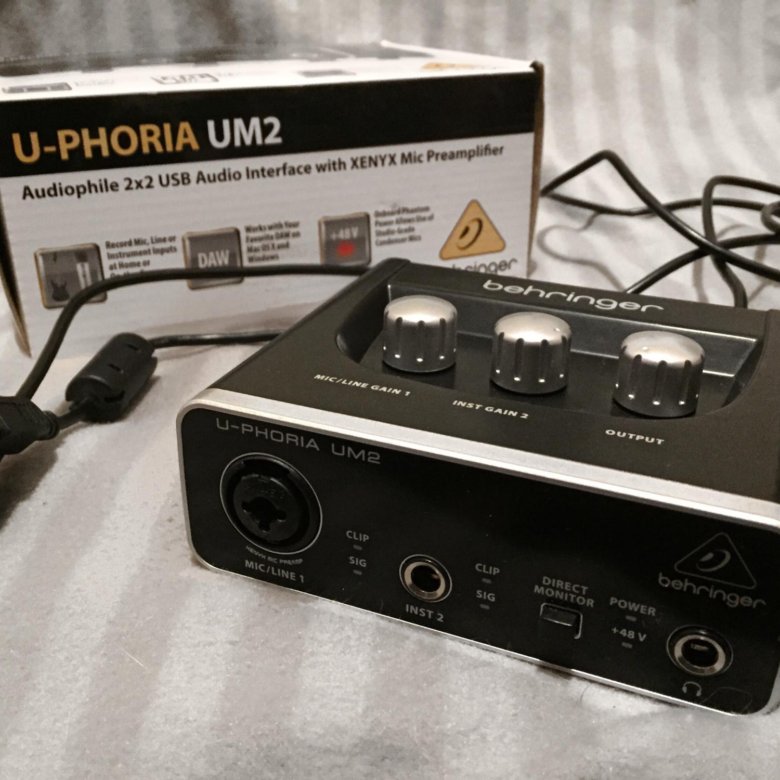 Карта behringer u phoria um2