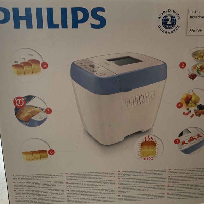 Пицца в хлебопечке philips