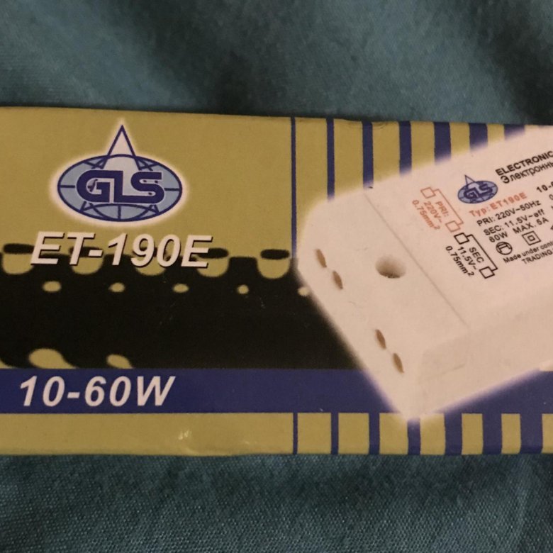 Et190e 10 60w схема