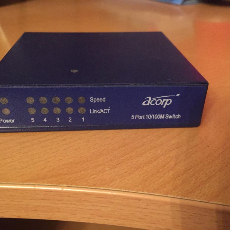Коммутатор Acorp . 5 Port 10/100m – купить в Москве, цена 100 руб ...