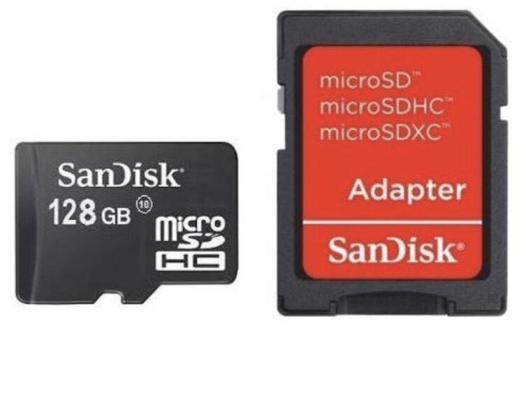 Карта памяти sandisk 128gb microsdxc