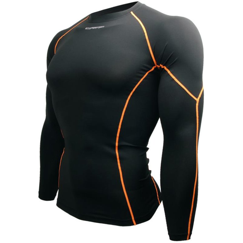 Рашгард для тренировок. Ражгарж черный с оранжевым. Рашгард черный. Компрессионный костюм оранжевый. Ражгарка спортивная.