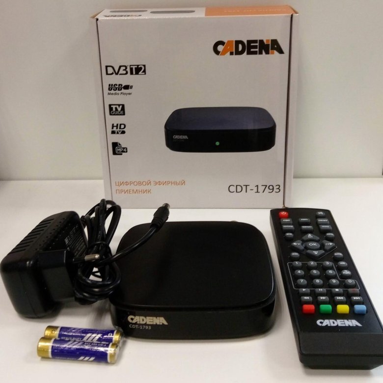 Cadena cdt 1793. Приемник цифровой эфирный cadena CDT-1793. Ресивер DVB-t2 cadena CDT-1793. Cadena t2 приставка для ТВ. Цифровой эфирный ресивер cadena CDT-1793 (DVB-t2, RCA, HDMI, USB).