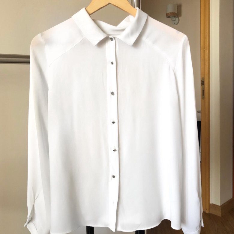 Белая блузка зара