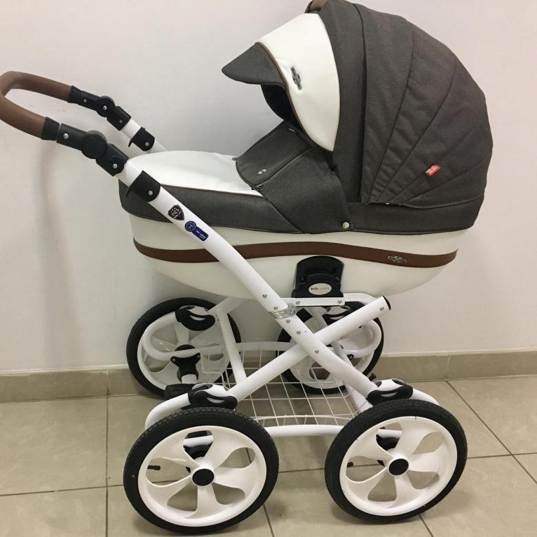 Коляска 2 в 1 BeBe-Mobile Ines R7 розовый/серый