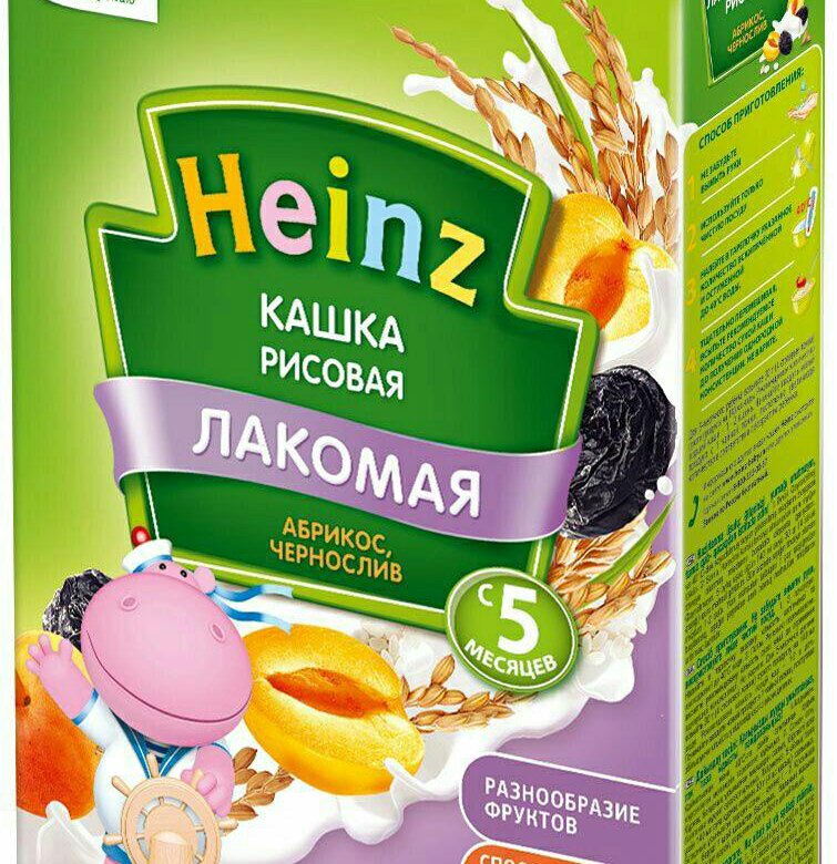 Heinz лакомая каша кукурузная тыква чернослив морковочка